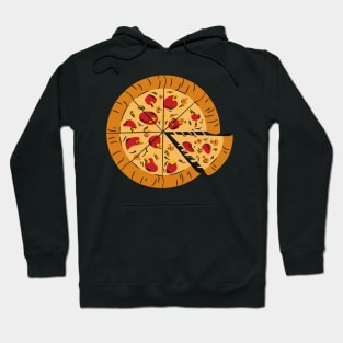 Yummy Mushroom Cheese Pizza Hoodie